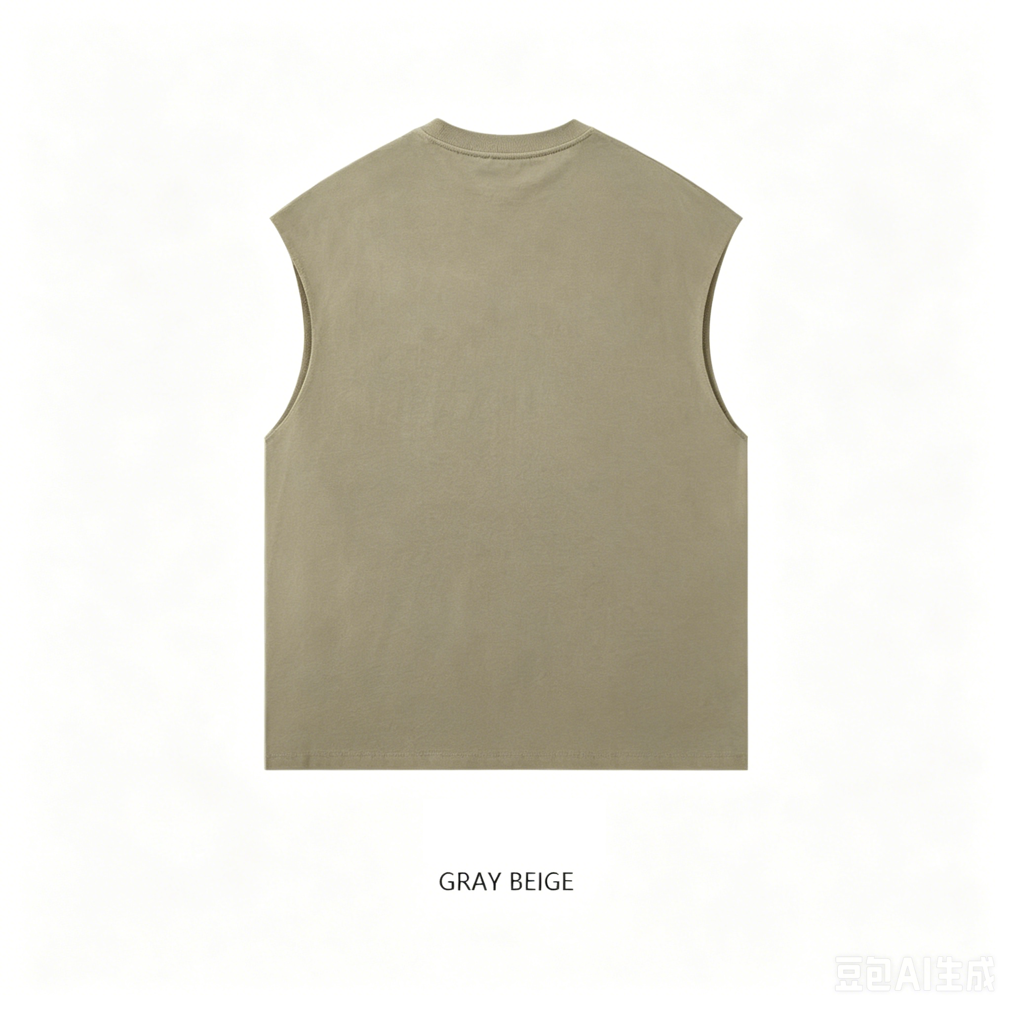 gray beige back