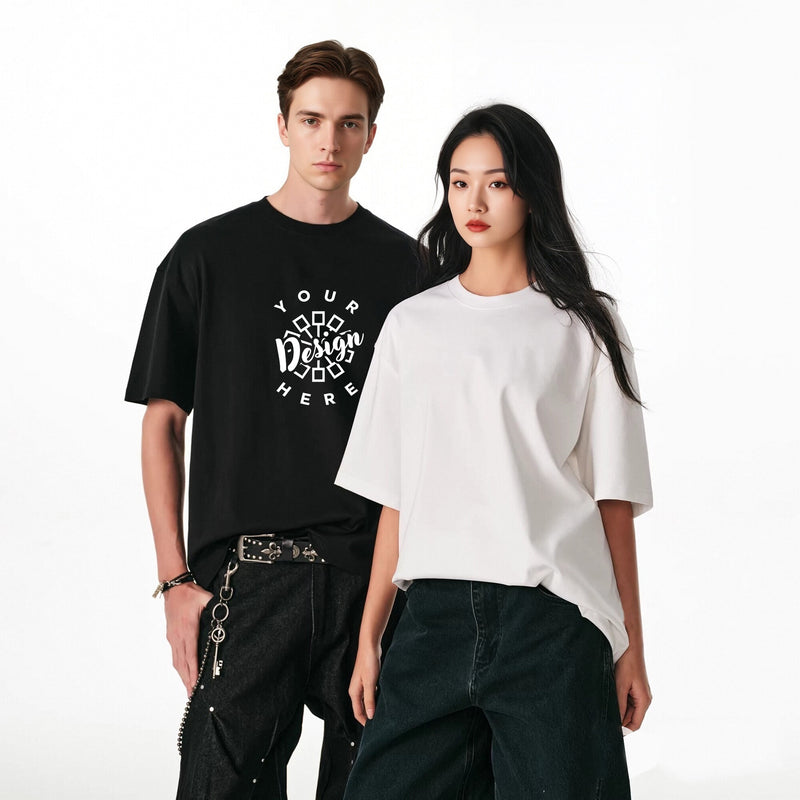 Custom 240G Heavyweight Oversized Cotton T-Shirt - Premium Blank