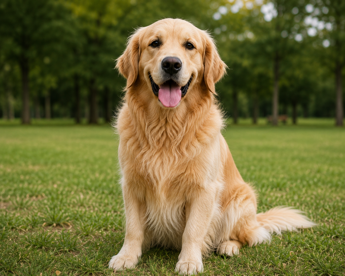 Golden Retriever Portrait before