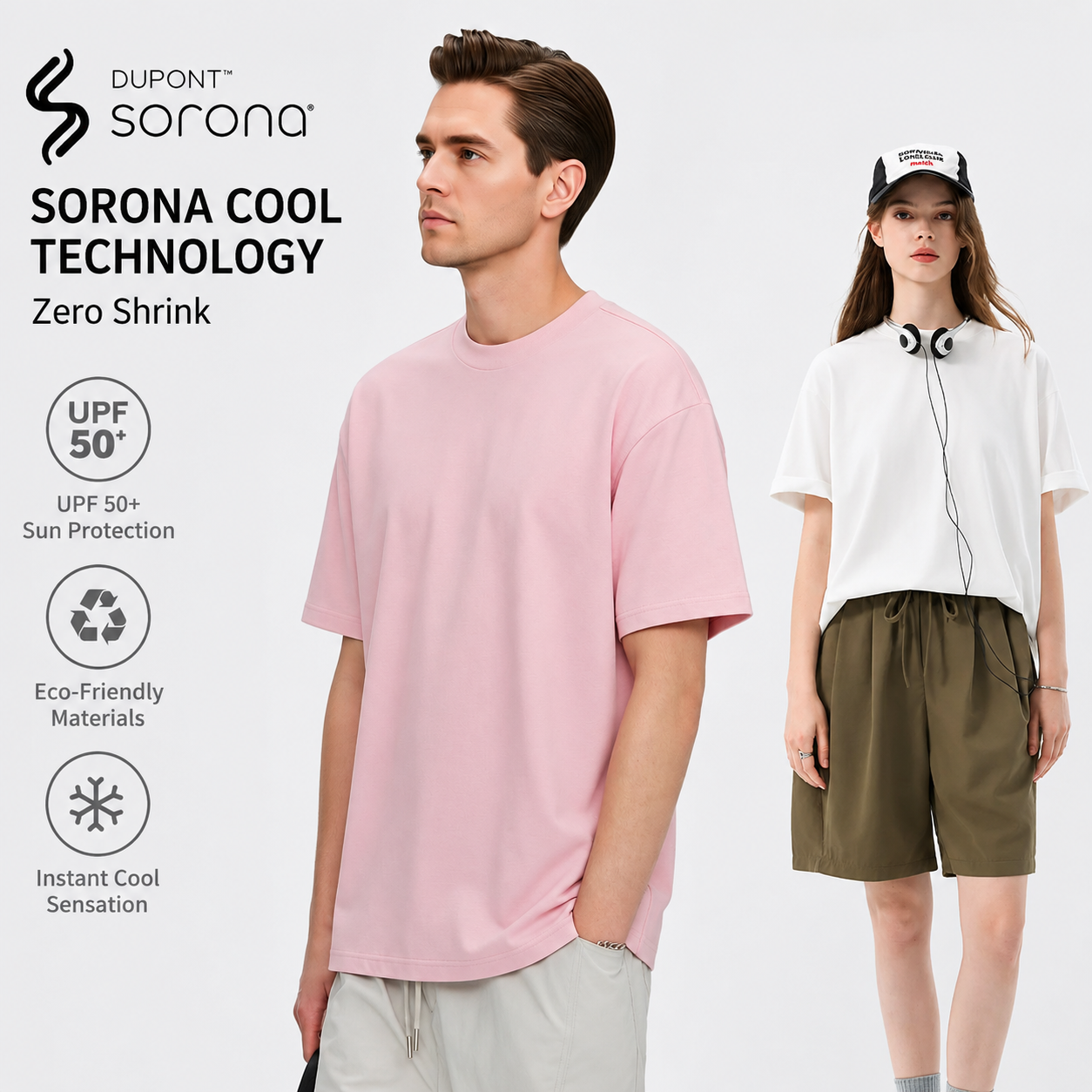 Custom Sorona Cooling Oversized T-Shirt | Upload Your Design