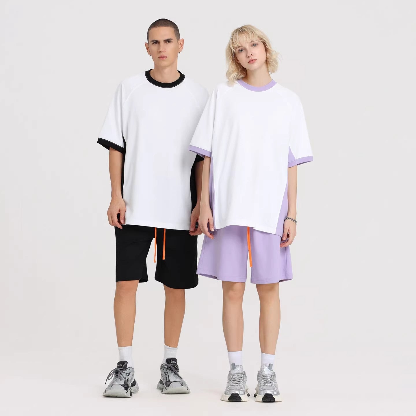 245g Quick-Dry Color Block Tee | Custom Print