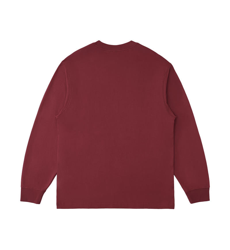 burgundy back