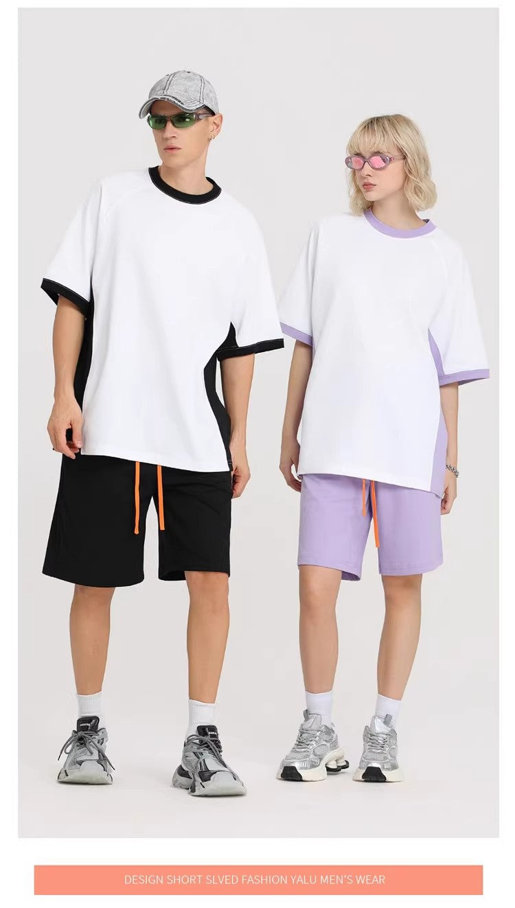 245g Quick-Dry Color Block Tee | Custom Print