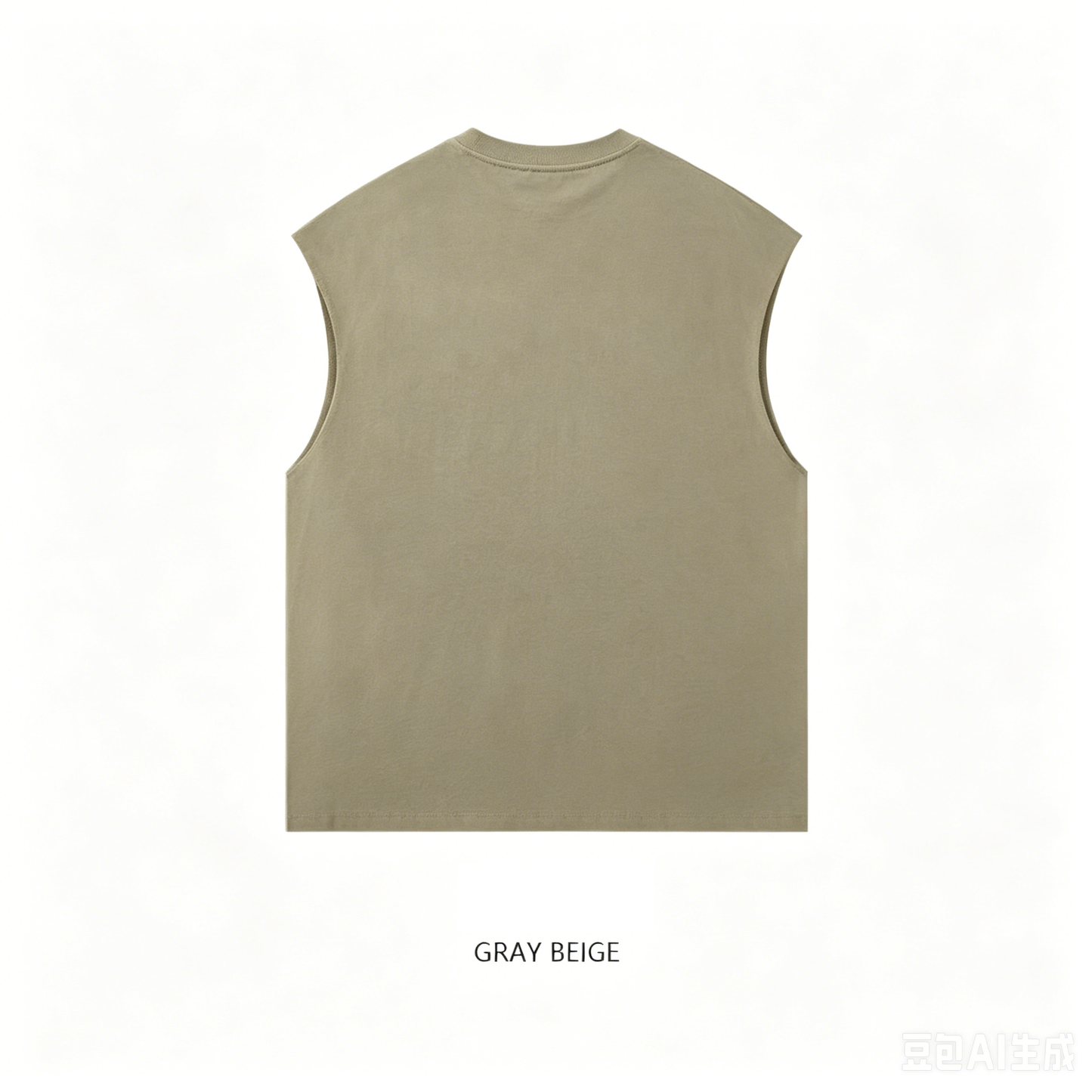 gray beige back