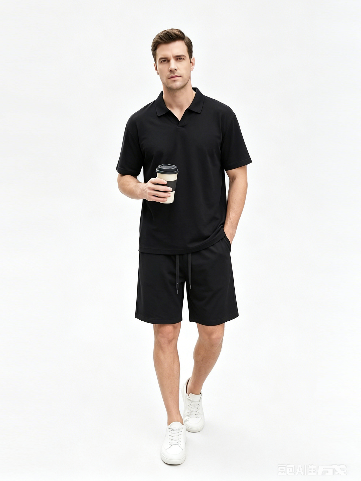 230g Sorona V-Neck Tee | Custom Print