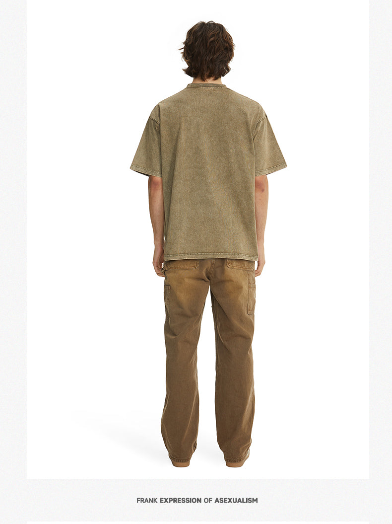 260g Cotton Washed Vintage Tee | Custom Print