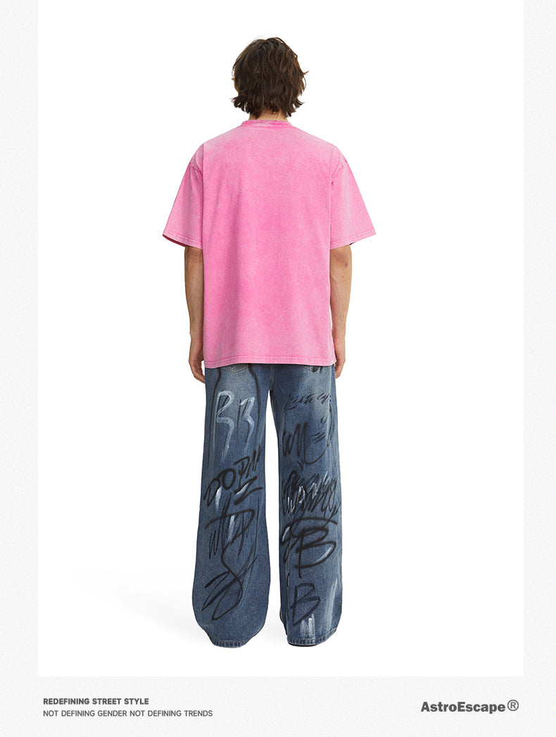260g Cotton Washed Vintage Tee | Custom Print