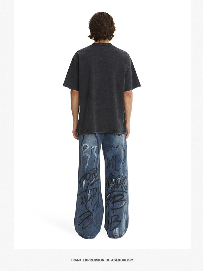 260g Cotton Washed Vintage Tee | Custom Print