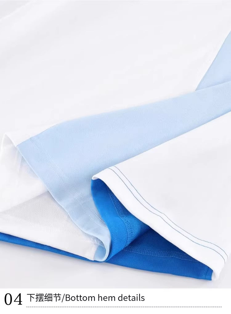 245g Quick-Dry Color Block Tee | Custom Print