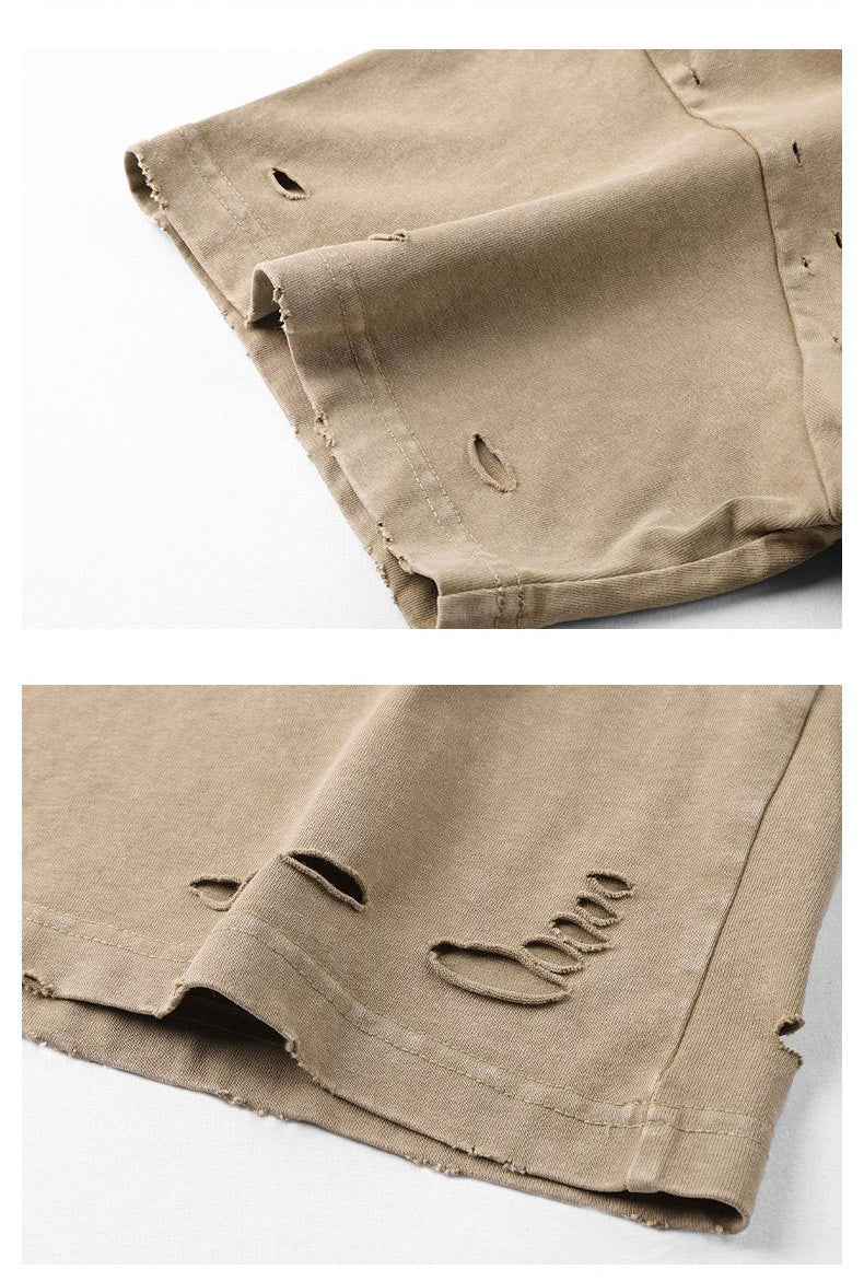300g Distressed Destroyed Washed Tee | Custom Print