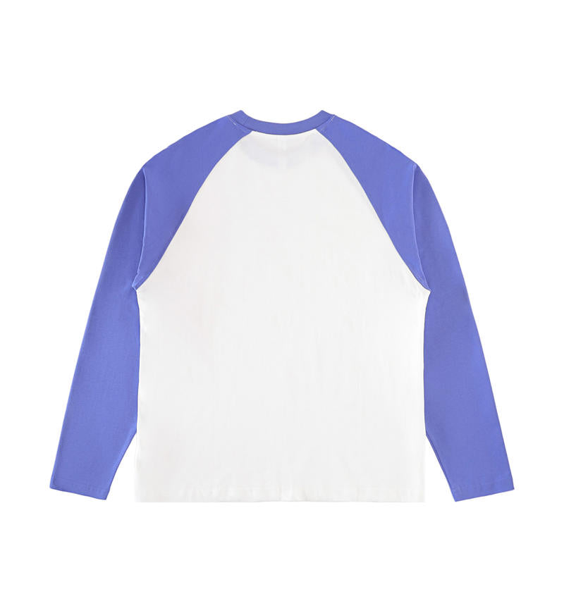 white/light blue back
