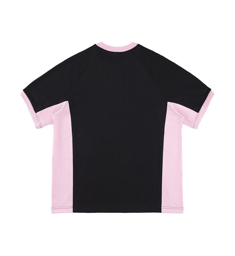 black with light pink back