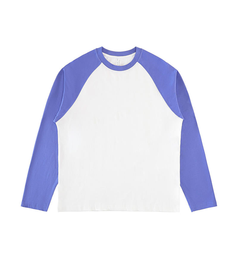 235g Color Block Raglan Long Sleeve Tee | Custom Print
