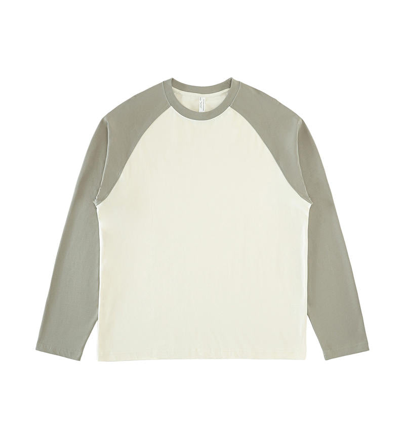 235g Color Block Raglan Long Sleeve Tee | Custom Print