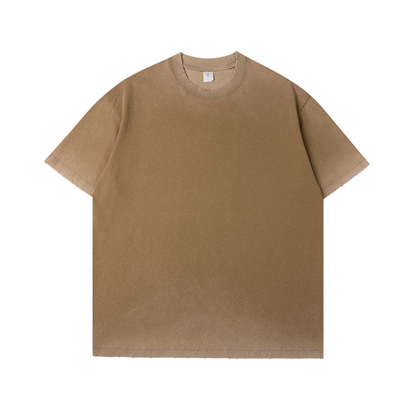 300g Washed Gradient Vintage Tee | Custom Print
