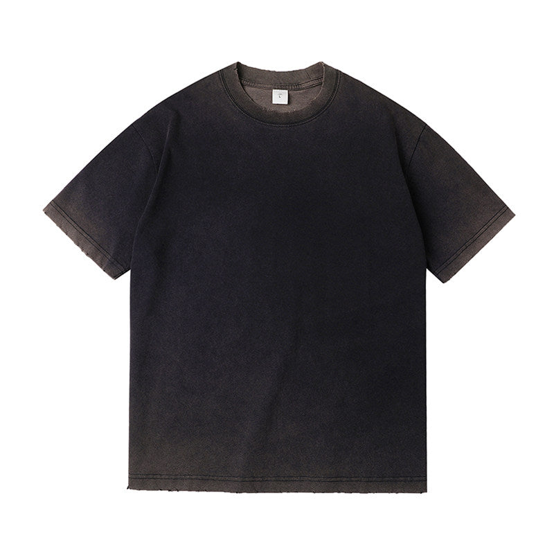 300g Washed Gradient Vintage Tee | Custom Print