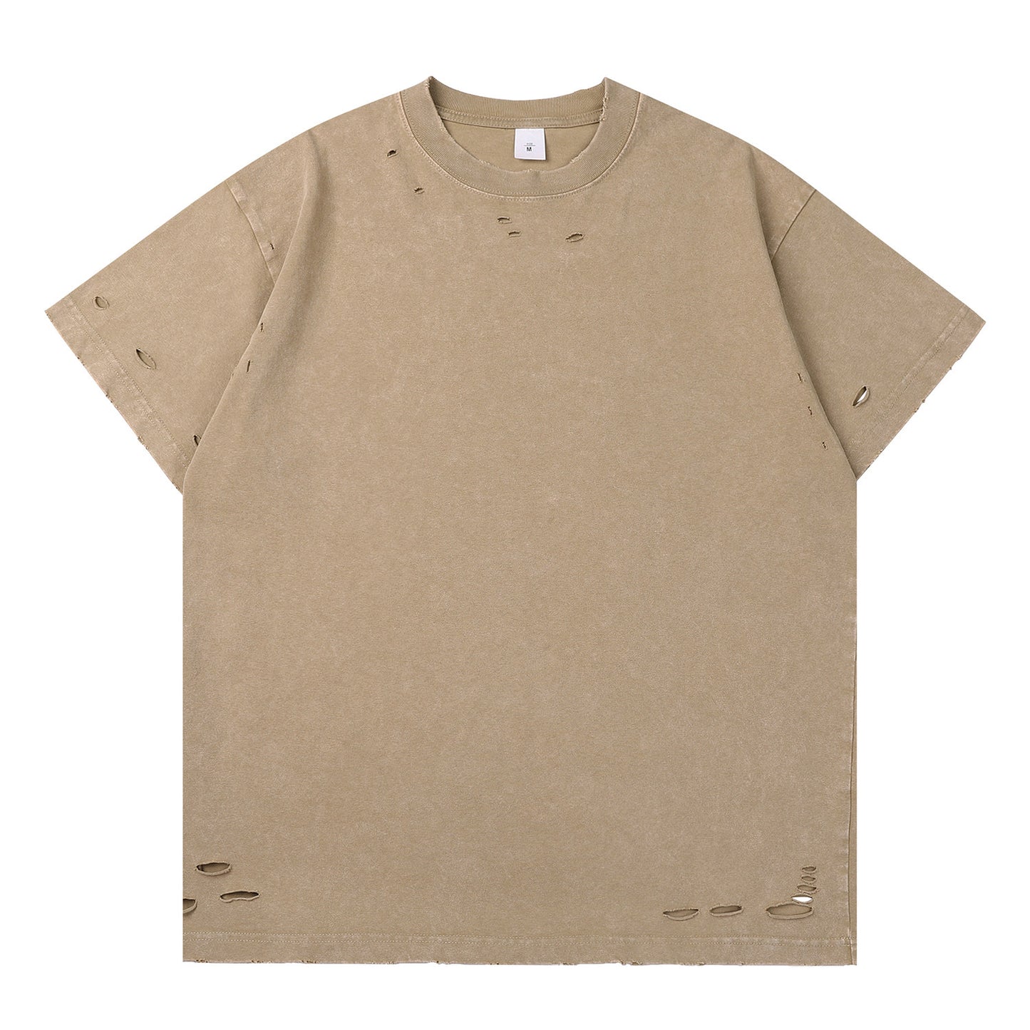 300g Distressed Destroyed Washed Tee | Custom Print