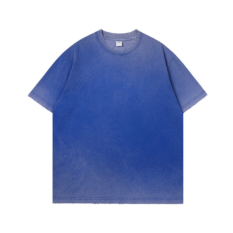 300g Washed Gradient Vintage Tee | Custom Print
