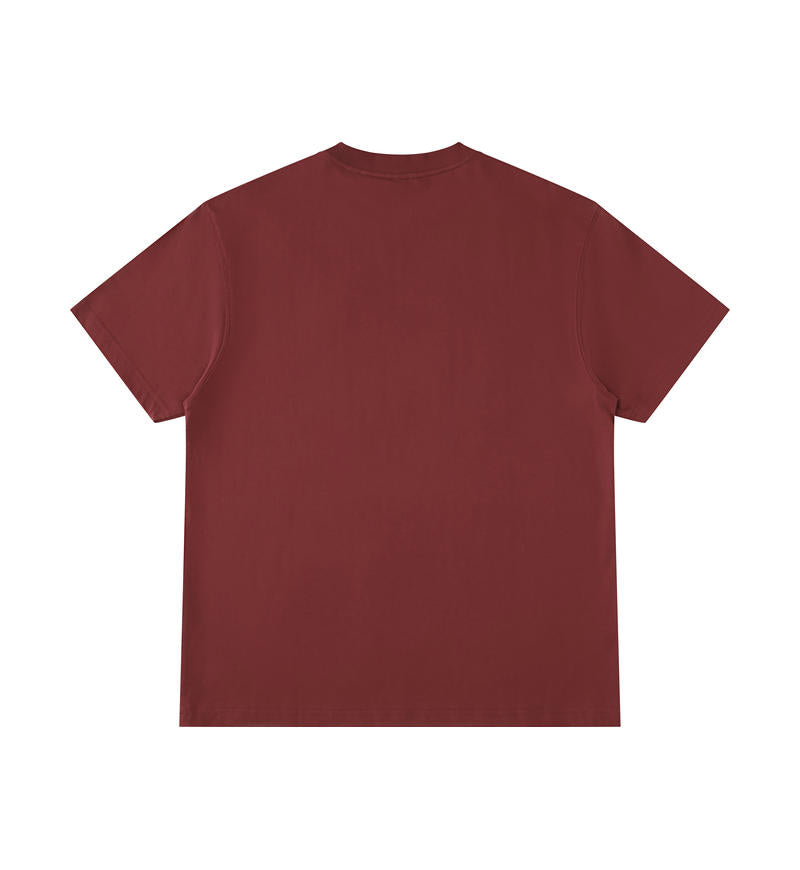 burgundy back